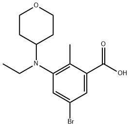 5-溴-3-(乙基(四氢-2H-吡喃-4-基)氨基)-2-甲基苯甲酸