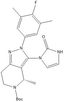 (S)-2-(4-氟-3,5-二甲基苯基)-4-甲基-3-(2-氧代-2,3-二氢-1H-咪唑-1-基)-2,4,6,7-四氢-5H-吡唑并[4,3-C]吡啶-5-羧酸叔丁酯